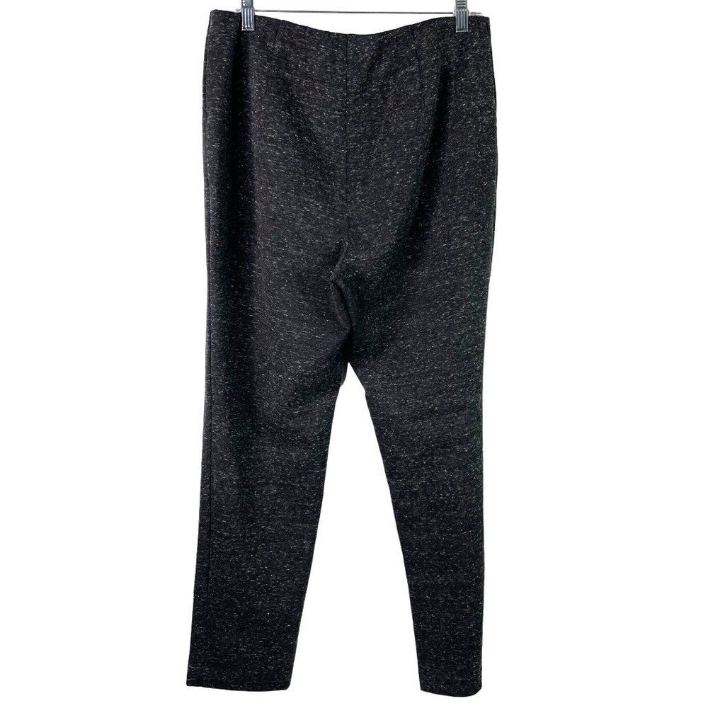 J Jill Ponte Slim Leg Pants Gray Heather M Pull On Basic Casual Capsule Stretch - Picture 2 of 7